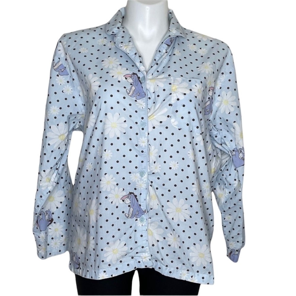 Disney Store Eeyore polka dot night shirt, large - Picture 2 of 7